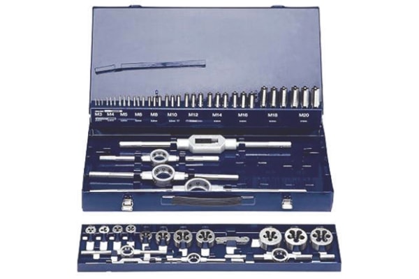 Product image for EVENTUS 52 Piece HSS Thread Tap & Die Set