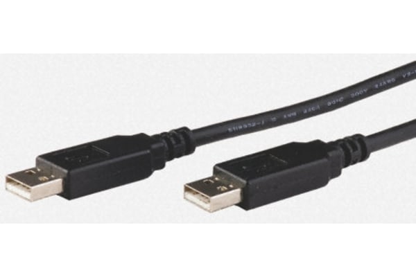 Product image for USB TO USB NULL MODEM CABLE, 2.5M