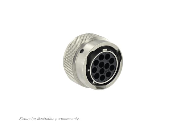 Product image for CABLE PLUG FOR SOCKET CONTACT 12 PTS