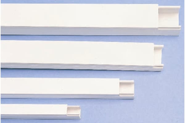 Product image for Schneider Electric White Mini Trunking, W38 mm x D16mm, L3m, PVC