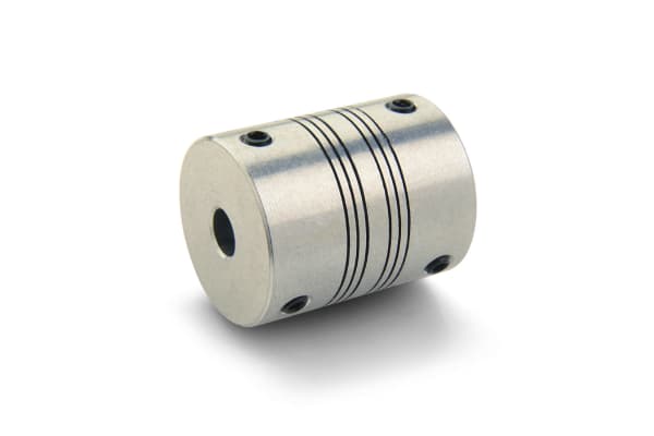 Product image for ALUMINIUM SET SCREW COUPLING,3X3MM BORE