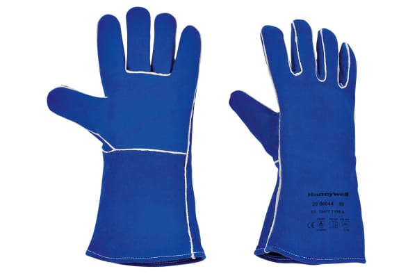 Product image for BLUE SPLIT LEATHER WELDING GLOVES, 9