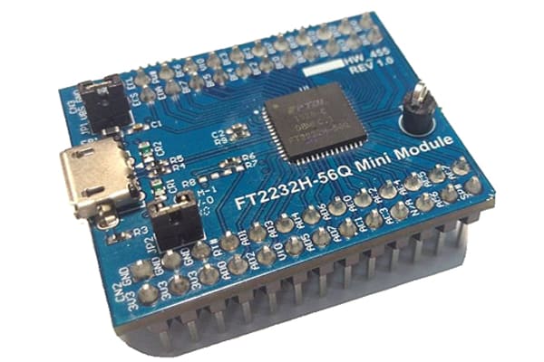 Product image for FT2232H USB/UART EVALUATION MODULE QFN56