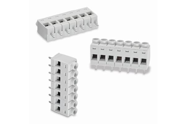 Product image for WR-TBL1 5.0MM R/A PCB TERMINAL BLOCK, 6P