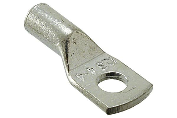 Product image for TUBULAR CABLE LUG TERMINAL, M6, 25MM SQ