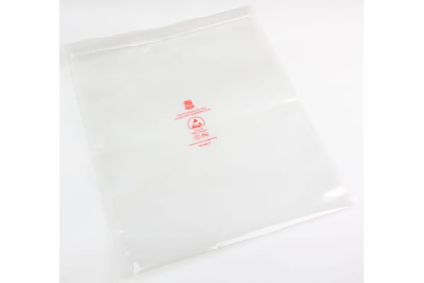 Product image for Dissipative Clear Zip Bag,250x300mm,100