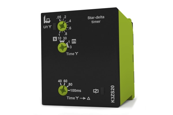 Product image for TIME DELAY RELAY, STAR DELTA, 2CO