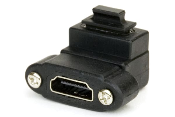 Product image for HDMI RIGHT ANGLE PANEL MOUNT COUPLER