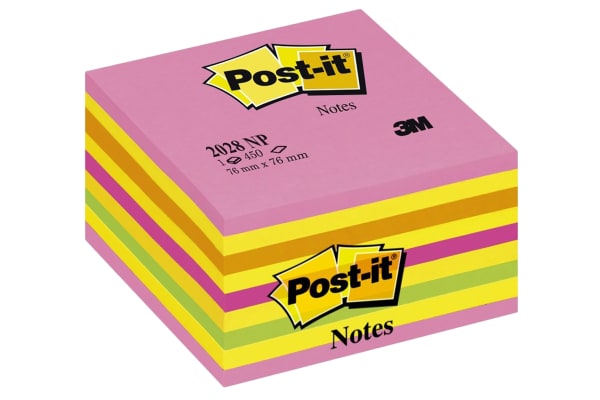 Product image for BLOC CUBE NEON 7,6 X 7,6 CM PINK