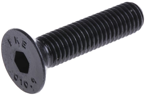 Product image for Blk steel hex skt csk head screw,M10x100