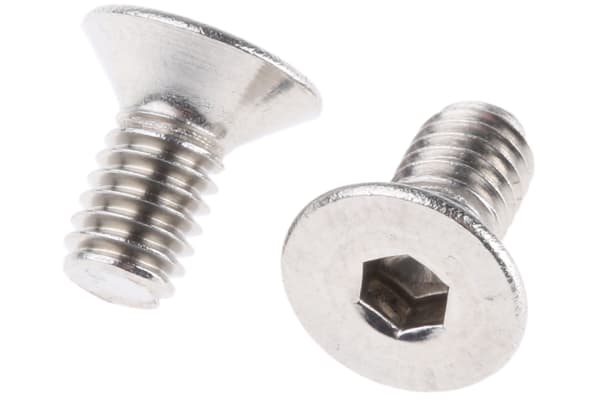 Product image for A4s/steel hex skt csk head screw,M10x50