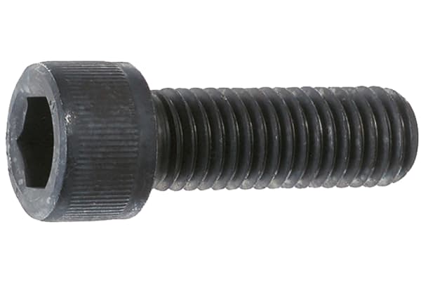 Product image for Blk steel socket head cap screw,M16x30