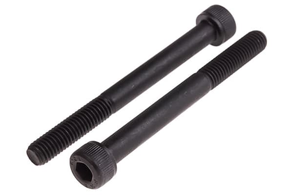 Product image for Blk steel socket head cap screw,M16x90