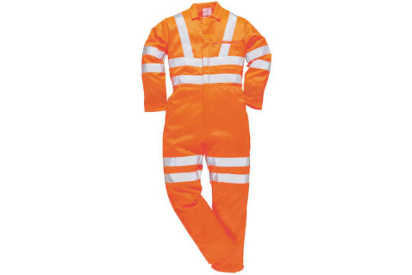 Product image for GO/RT HI VIZ COVERALL ORANGE XL