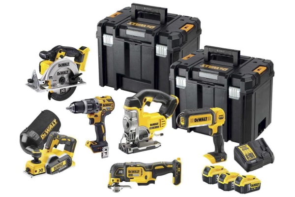 Product image for DeWALT DCK665P3T-GB, 18V Cordless Power Tool Kit