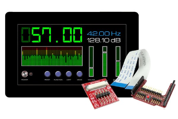 Product image for LCD DISPLAY 7.0" 800X480 C/TOUCH ARDUINO