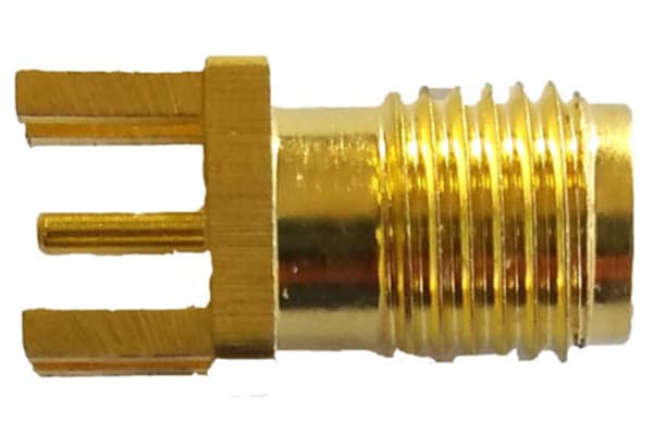 Product image for SMA-F PCB EDGE MOUNT CONNECTOR