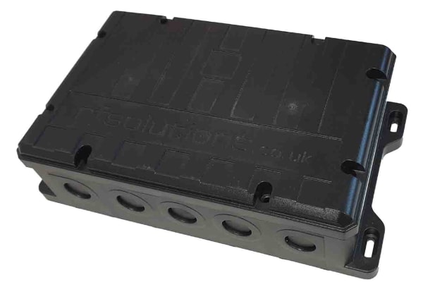 Product image for RF Solutions SHOEBOX, Black ABS Enclosure, IP68, 83 x 269 x 149.7mm