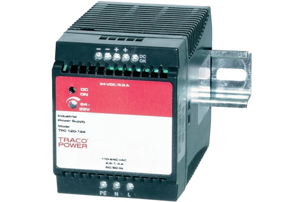 Product image for DIN-Rail PSU, 120 W, 24 Vdc, 5.0 A