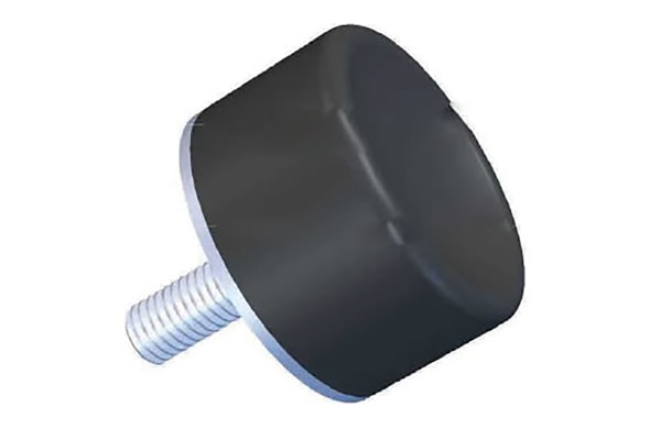 Product image for Stud Mount Foot (M) 40x30mm M8x23 60 ShA