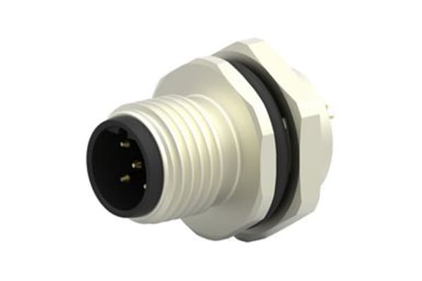 Product image for M12,REAR MOUNT,MALE,B,5P,SOLDER WIRE