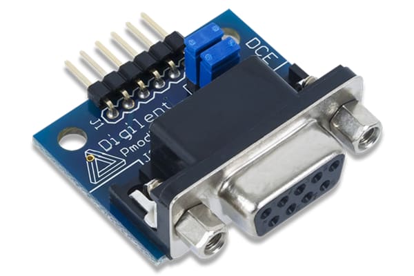 Product image for PMODRS232 UART-RS232 CONVERTOR MODULE