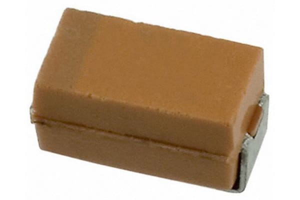 Product image for AVX Tantalum Capacitor 10μF 10V dc Electrolytic Solid ±10% Tolerance , TAJ