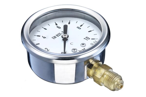 Product image for PRESSURE GAUGE S/STEEL 63MM G1/4 -1-0BAR