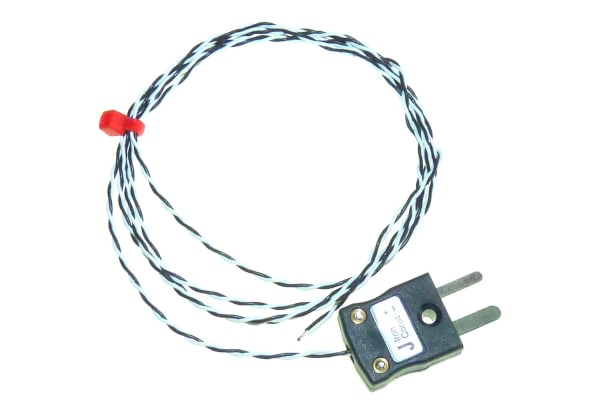 Product image for Type J Exp. Junction Thermocouple PFA 1m