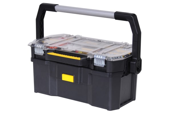 RS PRO, RS PRO Plastic Tool Box, 494 x 250 x 263mm, 833-5988