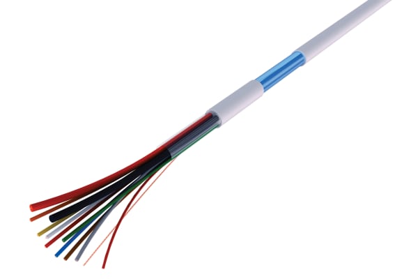 Product image for Alarm cable 2x0.75mm + 4x0.22mm White