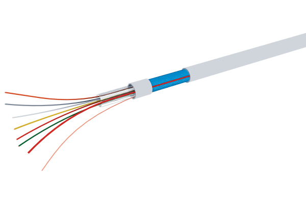 Product image for Rigid Alarm cable 10xAWG24 White