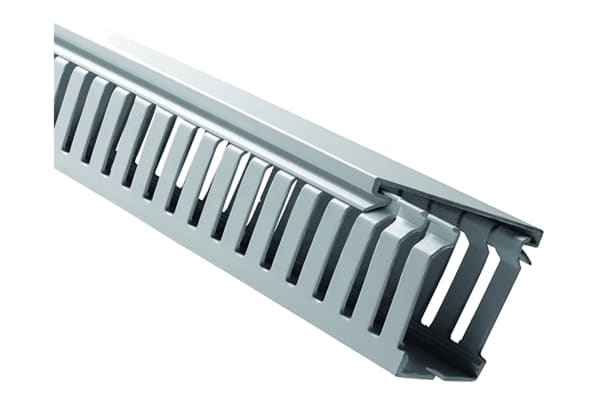 Product image for Grey DIN Panel Trunking W25XH37.5
