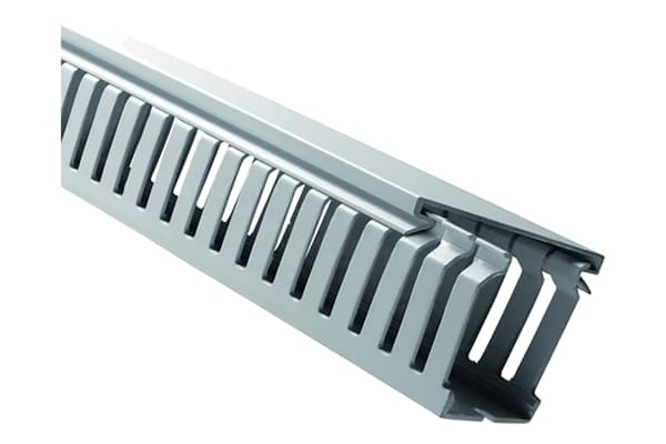 Product image for Grey DIN Panel Trunking W50XH50