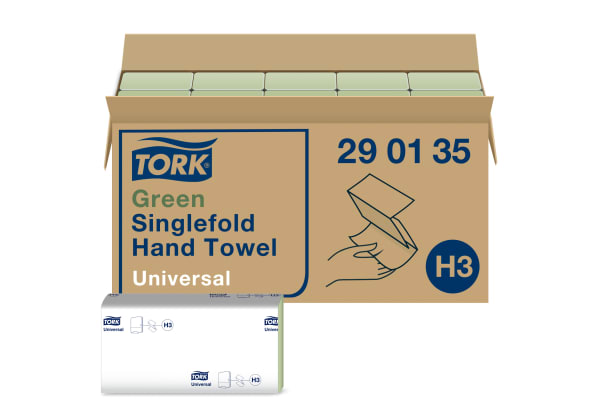 Product image for TORK HAND TOWEL GREEN 200X20