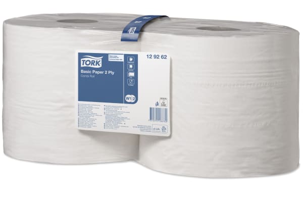 Product image for TORK BASIC PAPER COMBI ROLL WHITE 2X340M