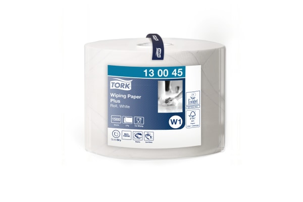 Product image for TORK WIPING PAPER PLUS WHITE 1X510M