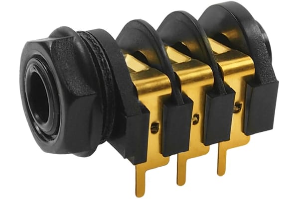 Product image for S2 STEREO 6.35mm JACK/PCA/GOLD x5