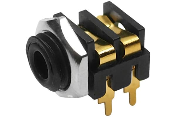 Product image for S6 MONO 3.5mm JACK/PCB/GOLD x5
