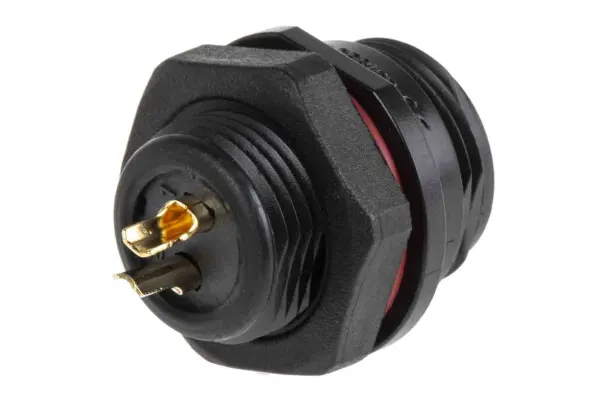Product image for 2W front mount  cable socket IP68 13A