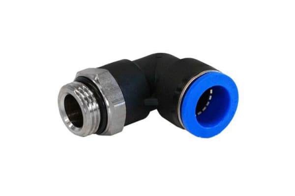 Product image for Metric Male Elbow Adapter 6 mm PT1/8