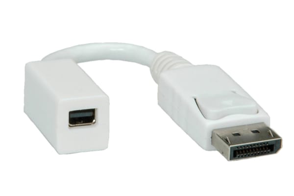 Product image for Roline DisplayPort to Mini DisplayPort Cable, Male to Female - 150mm