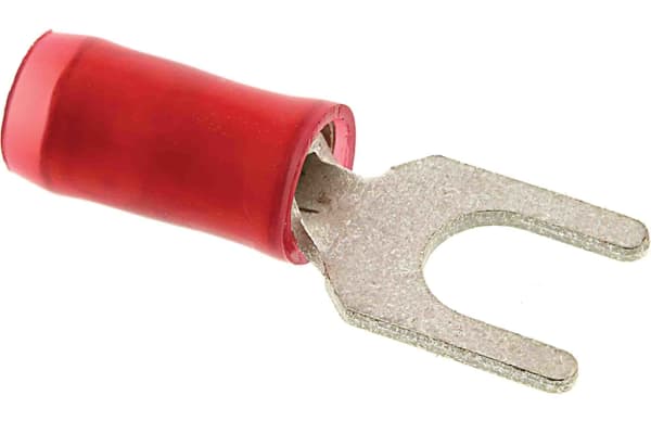 Product image for SPADE TERMINAL, PIDG, RED, AWG 22-16, M4