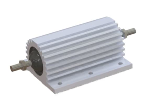 Product image for RS PRO Aluminium Housed Axial Wire Wound High Power Resistor, 10Ω ±5% 200W