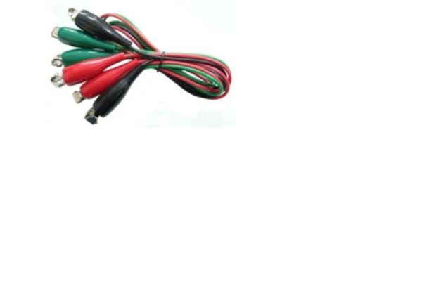 Product image for TEST LEADS BOTH ENDS CROCODILE 1000MM