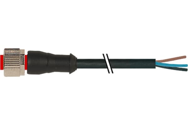 Product image for M12 CONNECTOR FEMALE STRAIGHT 4P 2M