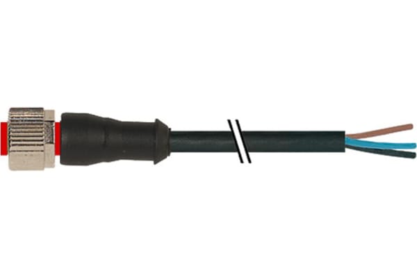 Product image for M12 CONNECTOR FEMALE STRAIGHT 4P 5M