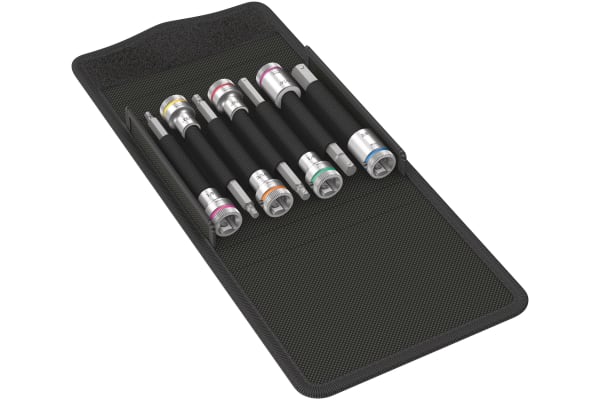 Product image for 8740 B HF IMPERIAL 1 BIT SOCKET SET 3/8"