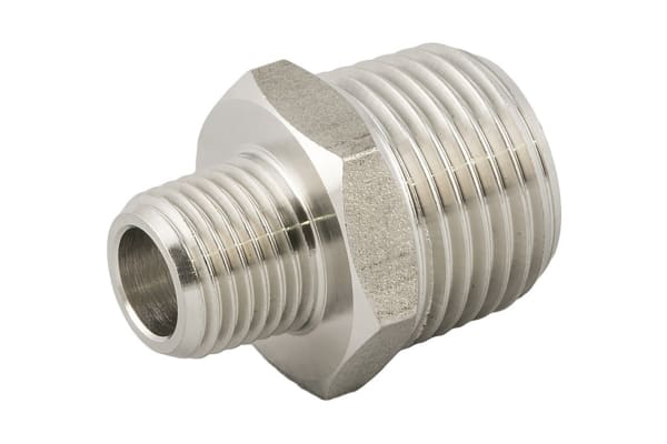 Product image for STAINLESS STEEL MALE MALE ADAPTOR 1/2-3/