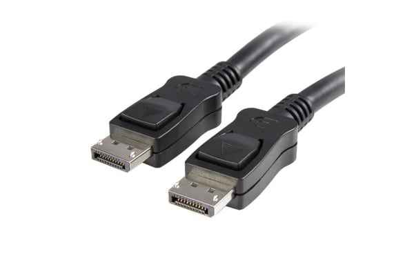 Product image for 1 M DISPLAYPORT CABLE WITH LATCHES - M/M